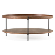 Savoy - Modern Walnut Large Coffee Table by Limari Home – Iron, Walnut, Model LIM-82100