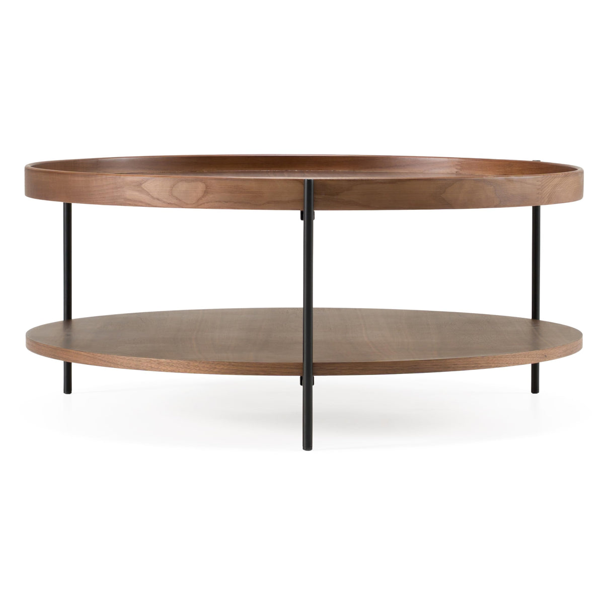 Savoy - Modern Walnut Large Coffee Table by Limari Home – Iron, Walnut, Model LIM-82100