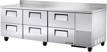True 6-Drawer S/S Deep Worktop 30.9 Cu Ft Refrigerator