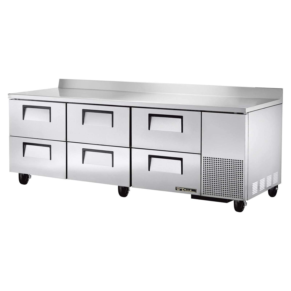 6-Drawer S/S Deep Worktop 30.9 Cu Ft Refrigerator by TRUE – 30.9 cubic_feet, Stainless-Steel, Model TWT-93D-6