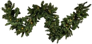 Kurt Adler Pre-Lit Twinkle LED Vanderbilt Garland