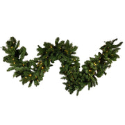 Kurt Adler Pre-Lit Twinkle LED Vanderbilt Garland by Kurt S. Adler – Polyvinyl Chloride (PVC), Green, Model P5102TLED