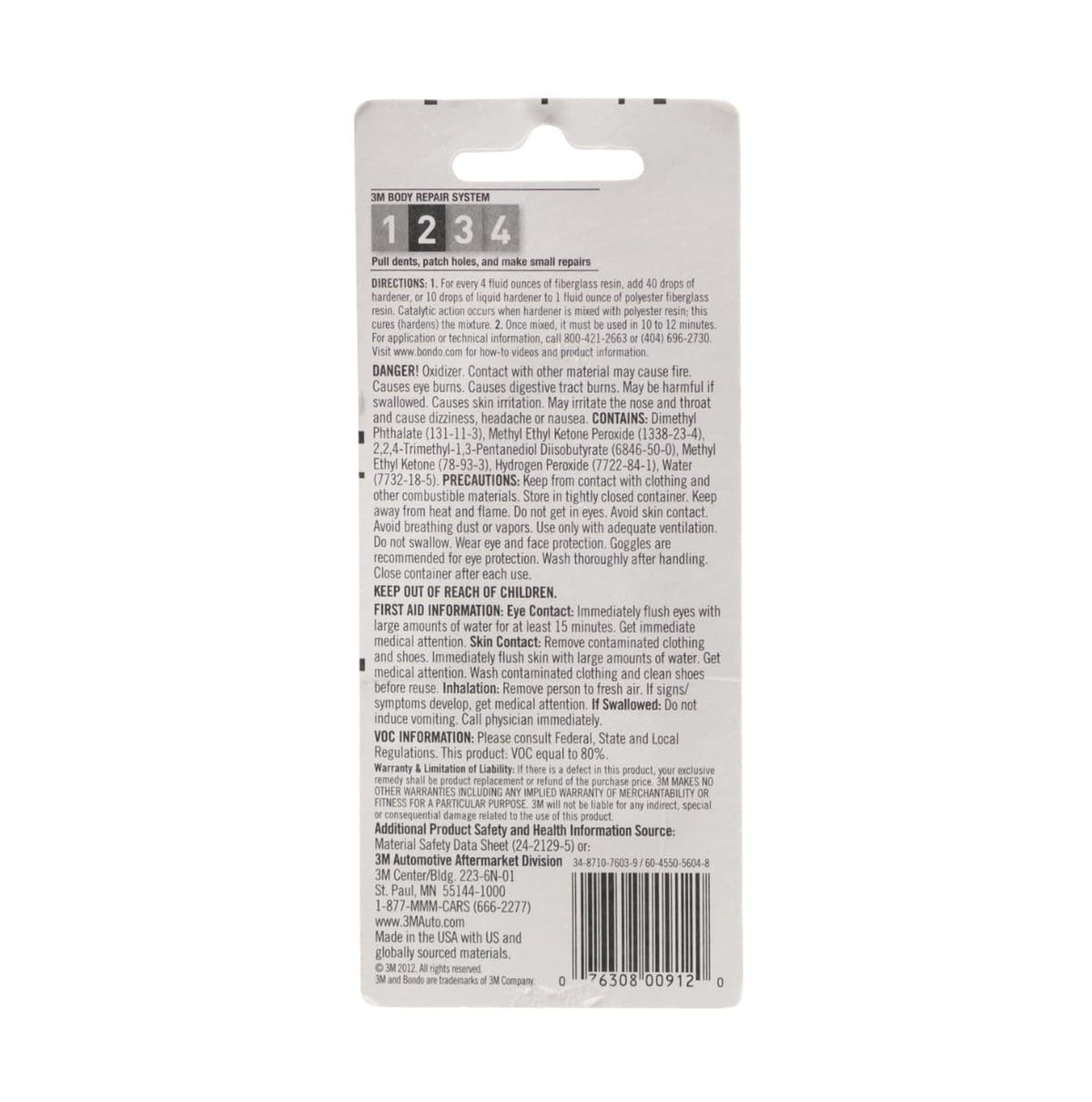 Bondo 11 Milliliter / Transparent / Liquid Putty