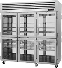 Turbo Air PRO-77-6H-G-PT Pro Series Three Section Pass-Thru Heated Cabinet with Twelve Half-HTwelve Glass Doors