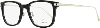 Omega Square Eyeglasses OM5005H 01A Black/Palladium 54mm