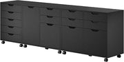Winsome Halifax 3-Pc Set Cabinets, Black