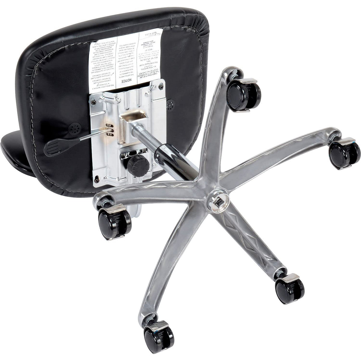 Clean Room Chair by Global Industrial – Vinyl, Black, Model CLR-VDHCH-CR-CC-8540