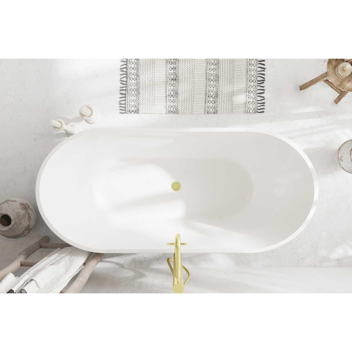 Springfield Bathtub by Lighting Design – brushed gold