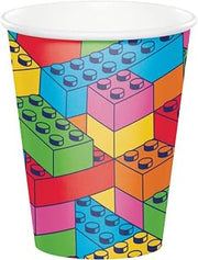 Creative Converting 9 oz Kids Toy Blocks Paper Cups, Block Bash, 8 ct