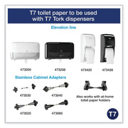 Coreless High-Capacity Toilet Paper Roll by Tork – 250 ft, Paper,Wood, White, Model 472884