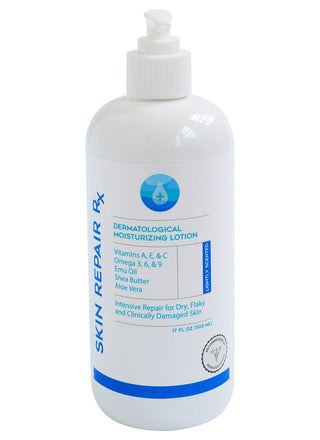 Body Lotion - Face Moisturizer for Women by Skin Repair Rx – 17 Fl Oz (Pack of 1), White