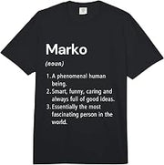 Marko Name Definition Dictionary Comfort Colors Adult Heavyweight T-Shirt