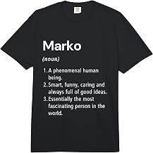Marko Name Definition Dictionary Comfort Colors Adult Heavyweight T-Shirt