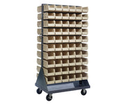 QUANTUM STORAGE SYSTEMS Ivory / 10-7/8" x 5-1/2" x 5" (Bin Size) / 1 Standing Shelf Units