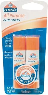 Elmer's All Purpose Glue Sticks, Washable, 6 Grams, 2 Count