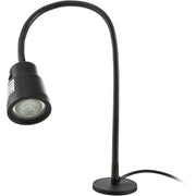 LED Task Lamp with Magnetic Base by Global Industrial – 25", Aluminum Alloy Metal, Black, Model Y6-5W-22W2-7-2B1