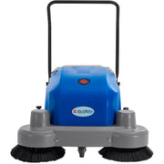 Auto Walk-Behind Sweeper by Global Industrial – Metal/Plastic, Blue/Gray