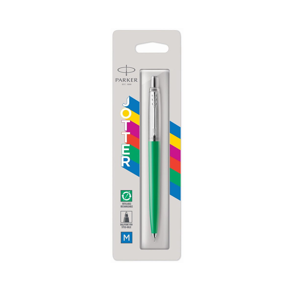 Jotter C.C Pen by Parker – 1 Count (Pack of 1), Plastic, Classic Green, Model 3026980760588