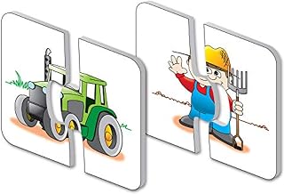 The Learning Journey My First Match It - On the Farm - 15 Self-Correcting Farming Image Matching Puzzles , White
