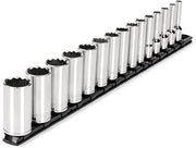 TEKTON 3/8 Inch Drive 12-Point Socket Set, 15-Piece | SHD91115