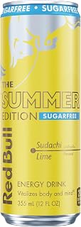 Red Bull Summer Edition Sugarfree Energy Drink, 114mg Caffeine, Taurine & B Vitamins, 12oz. Can
