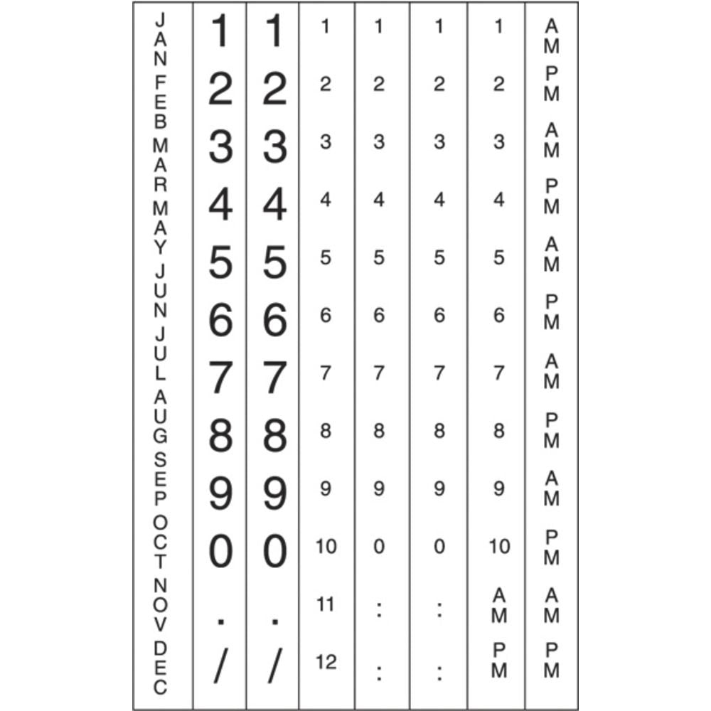 XL Pro 1-Line 8 Characters Date Time Label Gun by RACO INDUSTRIES LLC – Plastic, Black, Model 22V