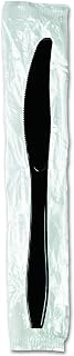 Dixie Individually Wrapped 7.5" Heavy-Weight Polystyrene Knife by GP PRO (Georgia-Pacific), Black, KH53C7, (Case of 1,000), 1,000 Pieces