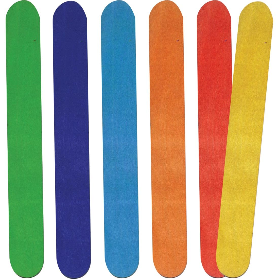 Jumbo Bright Hues Craft Sticks by Pacon – Jumbo, Bright Colors, Pack of 100, Model CK-367602