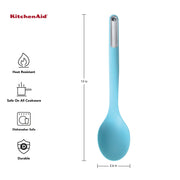 Silicone Basting Spoon by KitchenAid – One Size, Silicone, Aqua Sky (Silicone), Model KL003OHAQA