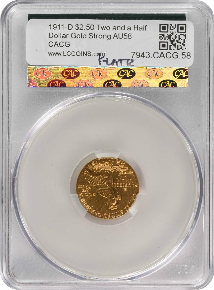 1911 D Indian Strong D Indian CAC AU by Generic – Gold