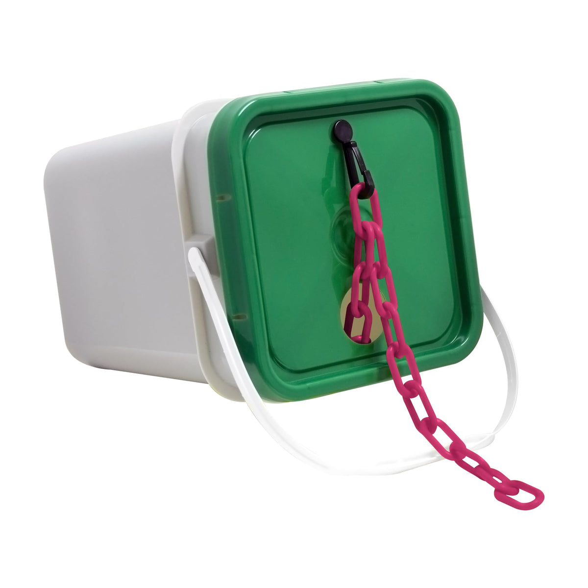 Plastic Barrier Chain Pail by Mr. Chain – 2 IN, Plastic, Safety Pink, Model 50025-P
