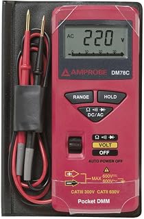 Amprobe 3156830 DM78C Credit Card Size Digital Multimeter