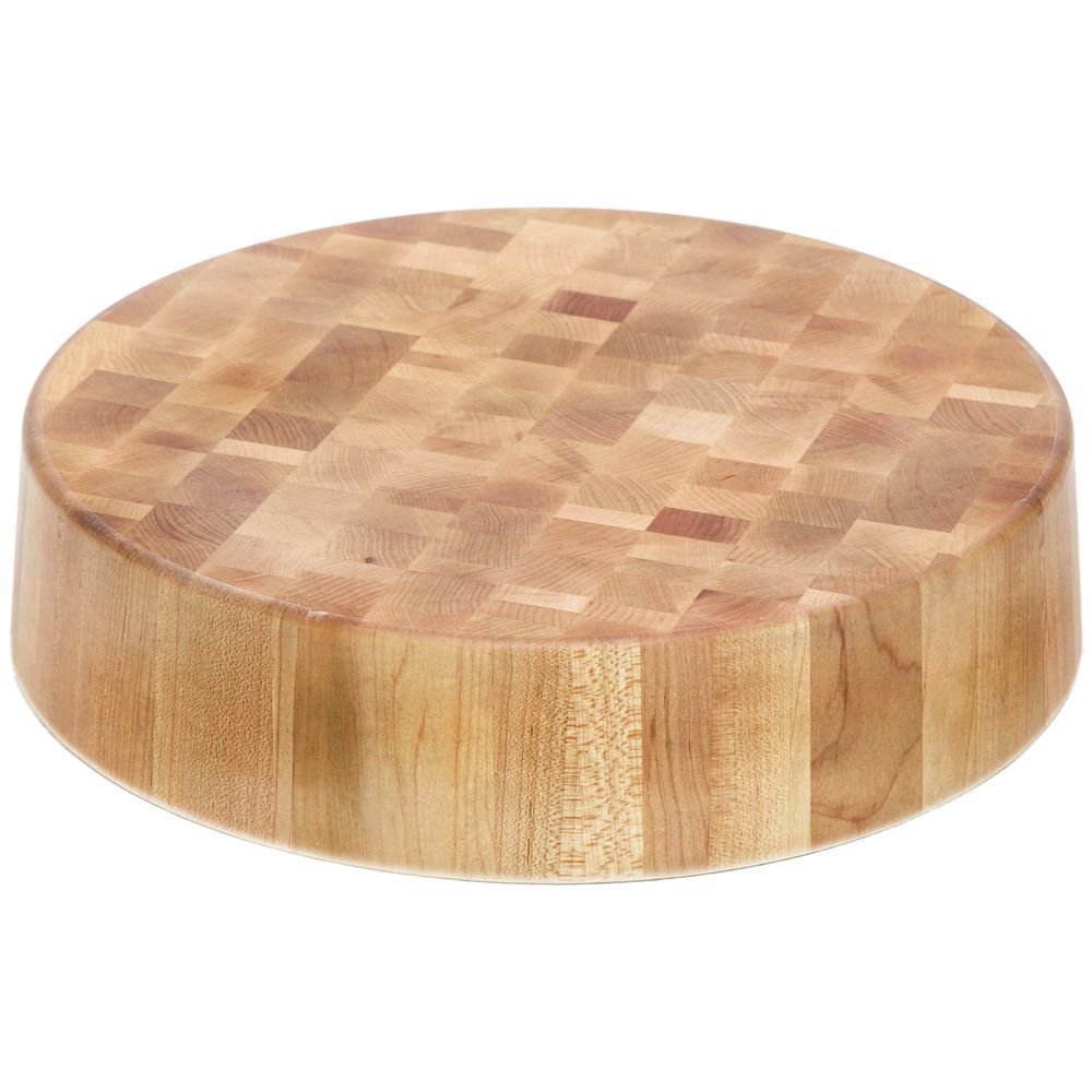 Display Riser Round Melamine and Bamboo - 18" Dia x 4" H by HUBERT – Plastic, Aegean Blue, Model 191538025372