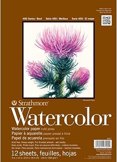 Strathmore 400 Series Watercolor Pad, 12 Pack