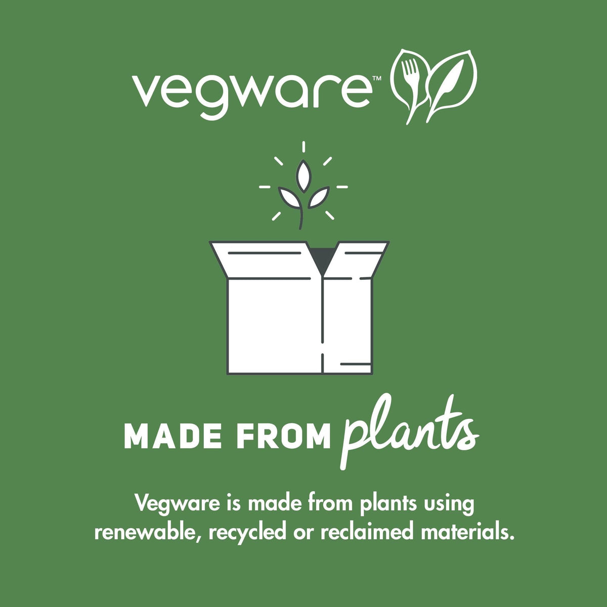 Compostable Clear Plastic 2-4oz Container Lids by Vegware – 2-4oz, PLA, Clear, Pack of 2000, Model CF736
