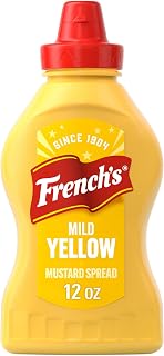 French's Creamy Yellow Mustard Spread, 12 oz (Pack of 8)