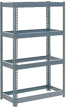Global Industrial Extra Heavy Duty Shelving 36" W x 12" D x 60" H with 4 Shelves, No Deck, Gray