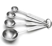 Tablecraft Heavyweight Stainless Steel Measuring Spoon Set [Set of 4]