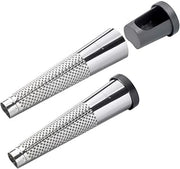 GEFU Extra Fine Stainless Steel Grater with Removable Storage Compartment for Nutmeg, Spices, and Citrus