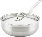 Hestan ProBond Forged TITUM - Professional Clad Stainless Steel, Nonstick, Covered Essential Pan, 3.5 Quart, Induction Compatible, Made without PFOAs