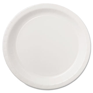 Hoffmaster PL7095 9" White Deep Ridge Paper Plate (10 Packs of 50)