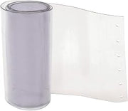 12" x 8' Standard Clear Strip for Strip Curtain Doors, Lot of 5