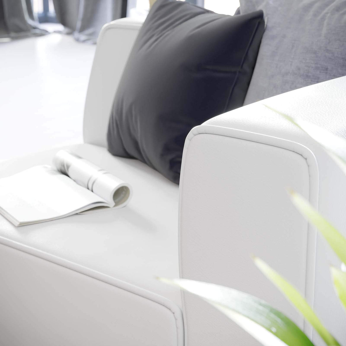 Modway White / Right-Arm Chair / 1 Sofas & Couches