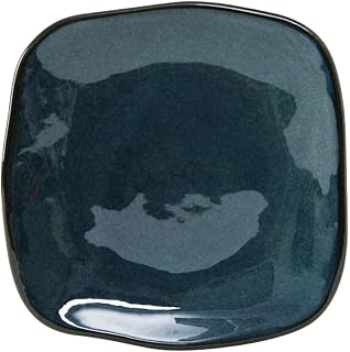Tuxton China GAN-500 Plate, 7-1/4", Square, Microwave and Dishwasher Safe, Oven Proof, Fully Vitrified, Ceramic, TuxTrendz, Artisan, Night Sky, Pack of 12