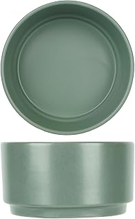 Cosy & Trendy ALTO Set of 6 Stoneware Bowls, Green, Diameter 10 x Height 5.5 cm