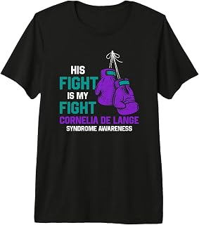 His Fight is My Fight Cornelia De Lange Syndrome Awareness Premium Tri-Blend T-Shirt