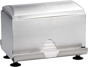 Tablecraft Stainless Steel Wrapped Straw Dispenser - 1 each.