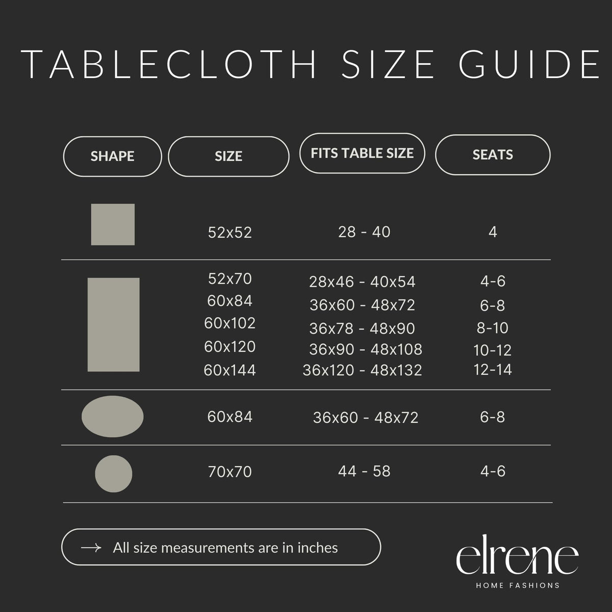 Elrene Swaying Leaves Bordered Tablecloth, 70 Inch Round, Multi Color