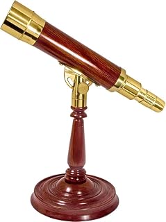 Barska AA10614 Anchormaster 15-45x50 Classic Brass Spyscope with Desktop Pedestal