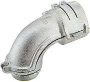 RACO 3-1/2 in. Flexible Metal Conduit UnInsulated 90 Degree Squeeze Connector Malleable Iron